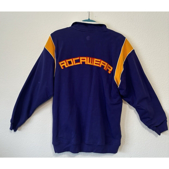 Y2K Rocawear‎ Fleece Full Zip Jacket Youth Large 14/16 Purple Streetwear Hip Hop - Picture 2 of 6